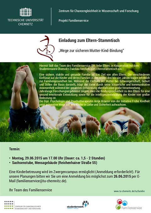 Thematischer Eltern-Stammtisch TU Chemnitz Thematischer Eltern-Stammtisch TU Chemnitz