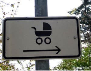 Schild Kinderwagen